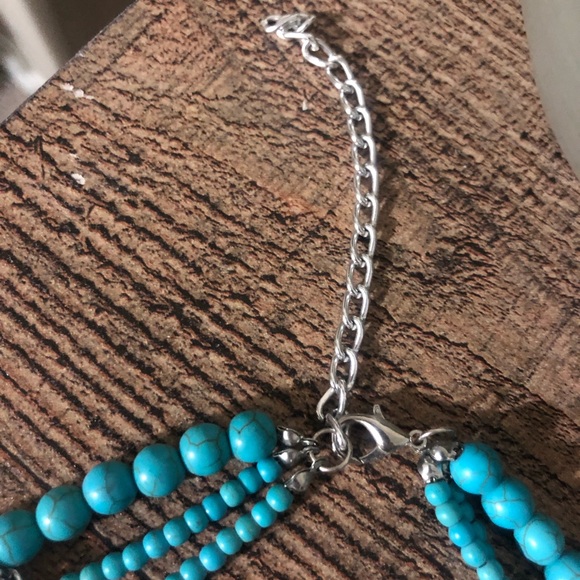 Turquoise statement necklace - Picture 6 of 7